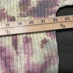 BP Womens Purple Tie Dye Ribbed Knit Long Sleeve Crop Top - Size M Photo 6