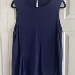 Fabletics Womens Medium Navy Sleeveless Yoga Top Gym Workout Athleisure Comfort Photo 0