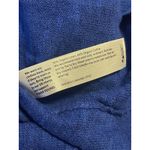 Eileen Fisher  Blue Linen Cotton Blend Knit Long Sleeve Top Shirt Large Photo 3