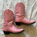 Source Unknown ‼️SOLD‼️ Vintage | Pink western Leather boots Photo 0