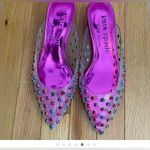Kate Spade NWT  Pink Multicolor Studded Heels Photo 3