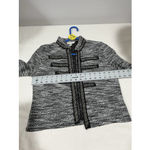 Woman’s Size 8 Black White Jacket Front Rhinestone Accents Photo 4