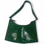 American Vintage Y2K Green Croc Embossed Shoulder Bag Photo 6