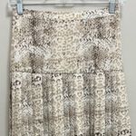 Brochu Walker  Rovena Midi Skirt Drop Waist Pleated Animal Print Size XS Photo 4
