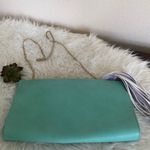 Bam Forever‎ Aqua green lavender tassel purse Blue Photo 0