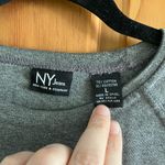 New York & company long sleeve shirt in gray size Large y2k vintage Photo 2