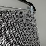 J Jill Women's Black & White Geometric Print Straight Leg Dress Pants Photo 1