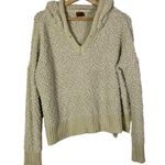 POL Boutique Beige Chenille Boucle Pullover Hoodie Sweatshirt S Photo 1
