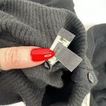 Talbots Size S/M Round Poncho Sweater Black Lambswool Blend Women’s Cozy Knit Photo 7