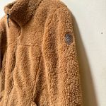 Free Country Sherpa Teddy Fleece Jacket – Women’s L Brown Zip Up Photo 2