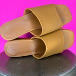 Princess Polly  Brown Platform Chunky Block Heel Slip-On Sandal Sz 8 Photo 4