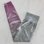 Gymshark  Adapt Ombre Seamless High Rise Leggings Light Grey Marl Pink Sz Small Photo 1