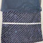 J Kara Gray Blue Grey Chiffon Beaded Blouson Mini Cocktail Wedding Guest Dress 6 Photo 8