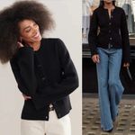 Jenni Kayne Black Cooper Cardigan Size XS Photo 8