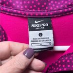 Nike Women's 1/2 Zip Up Pullover Large Pink Polkadot Athletic Gym Athlei… Photo 6