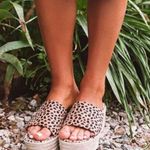 Bamboo Cheetah Print Espadrille Platform Slip On  Photo 1