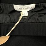 Honey Punch - Frayed Edge Mini Skirt & Long Sleeve Slit Back Top Set in Black Photo 3