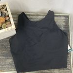 Avia  Black Cropped Sport Athletic Workout Bra Top NEW M Photo 2