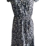 J.Crew -MERCANTILE Adorable black and white faux wrap dress Photo 3