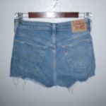 Levi's  501 27 High Waisted Raw Hem Jeans Shorts Photo 1