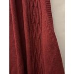 VTG Y2K Appleseeds Red Sweater Vest Open Front Womens L Roll Neck Pocket Stretch Size XL Photo 2