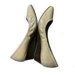 Cole Haan Patent Leather Wedge Heels Tan Photo 4