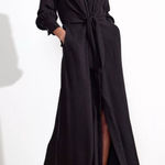 Brochu Walker  Madsen Black Onyx Maxi Shirt Dress Photo 0