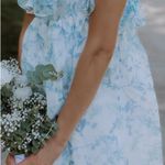 Babydoll Floral Blue Dress Photo 0