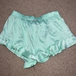Victoria's Secret Victoria Secret Satin Mint Pajama Shorts Photo 2