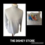 Disney The  Store Gray Turtleneck with Goofy on Neck Size Small-EUC Photo 1