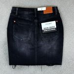 Judy Blue Danielle Distressed Rigid Magic High Waist Denim Mini Skirt Black Photo 8