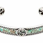 Gucci Interlocking GG Cuff Bracelet Ag 925 645570 J8410 9071 Photo 0