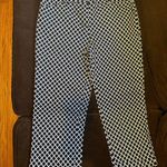 Zac and Rachel  Black /White Capri Coped Geometric Design Sz 6  97 % Cotton Pockets Photo 0