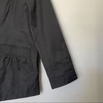 Anthro | Tulle Los Angeles Lightweight Short Trench Black/Orange Tulip Medium Black Photo 5