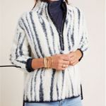 Anthropologie  Cindy Eyelash Zebra 1/2 Zip Pullover Sz‎ S Photo 1