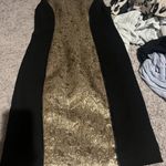 Magaschoni  black and gold dress S Photo 2