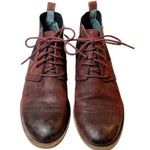Franco Sarto Halix Burgundy Distressed Leather Chukka Boot Black Cherry Size 5 Photo 14