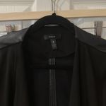 AQUA brand by Bloomingdale’s faux leather drape front jacket size medium Photo 2