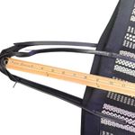 Bimba y Lola large‎ Plaited Shopper Tote Bag Black Woven Striped Beach Vacation Photo 8