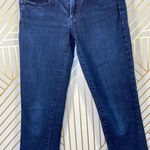 Tory Burch Cropped Skinny Jeans in Medium Wash Photo 4