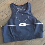 Outdoor Voices  Athena crop top navy crop top bra size large Photo 3