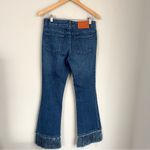 Stella McCartney  Fringe Hem Kick Flare Jeans Size 26 Stretch Mid Rise Photo 7