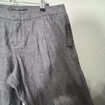 Theory NEW  Linen Dalisha Red Bay Speckled Blue Pant Deadstock Sz 6 Timeless Twee Photo 10