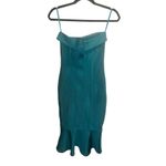 Few Moda ✨ Cocktail Strapless Bondage Ruffle Trim Blue Sz Small Dress✨ Photo 3