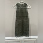 Abercrombie & Fitch Olive Green Sleeveless Crochet Dress Photo 2