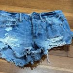 RSQ  Blue Distressed Jean Shorts Photo 0