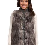 Calvin Klein  Faux Fur Sweater Vest buckle closure size XL Photo 2