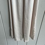 Claudie Pierlot Wide Leg Trousers Pants with Smocked Waist Band Satin Beige 38 Gold Size 6 Photo 10