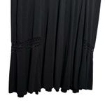 Liz Claiborne Sleeveless Black Dress Women Size X-Large Crochet Details Classic Photo 4