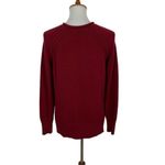 Glenfield Sweater Medium Maroon Crewneck Women’s Minimalist Fall Red Photo 2